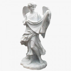 Скульптура из мрамора S_40 Ангел с накидкой